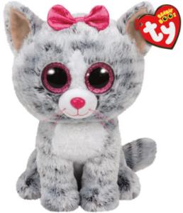 TY Beanie Boos Kiki (Grå Kat) - TY Bamser