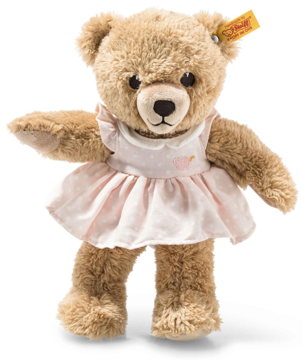 Steiff Bamse med lyserød pyjamas, 28cm - Steiff