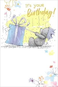 Kort, It's your birthday, bamse med Cupcake - Me To You