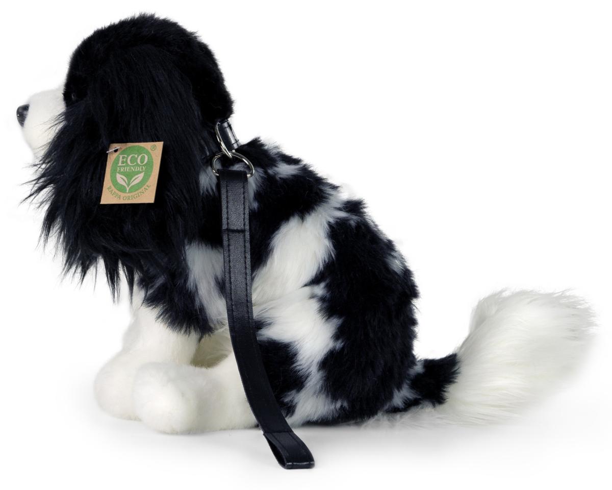 Rappa Toys Cavalier King Charles Spaniel, sort/hvid (siddende) – Rappa Toys