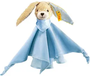 Steiff Sutteklud Hoppel Kanin, blå (økologisk), 28cm - Steiff