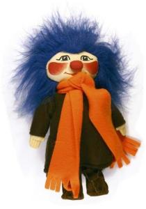 Habibi Plush Plupp (bl&oslash;d dukke)