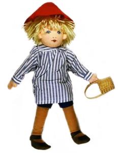 Habibi Plush Putte i blåbærskoven (blød dukke)