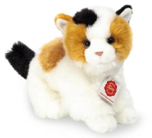 Teddy Hermann Kat, trefarvet (24 cm) &ndash; Teddy Hermann