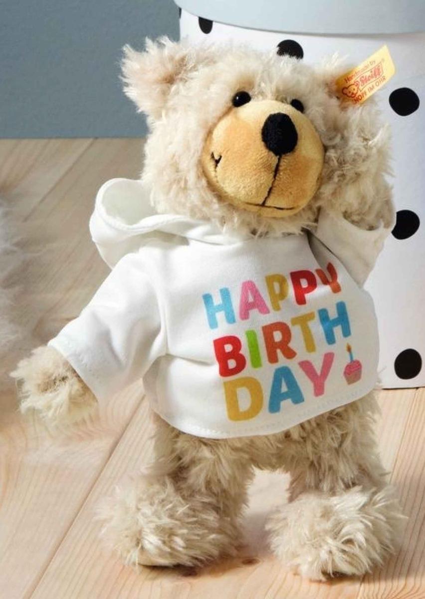 Steiff Charly Bamse Happy Birthday, 30cm - Steiff