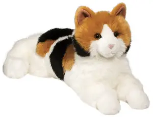 Stor Katt, calico (trefarvet), 40cm - Douglas Tøjdyr