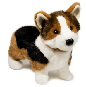 Douglas Toys Welsh Corgi (trefarvet) - Douglas tøjdyr
