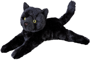 Douglas Toys Kat, sort, 30cm - Douglas tøjdyr
