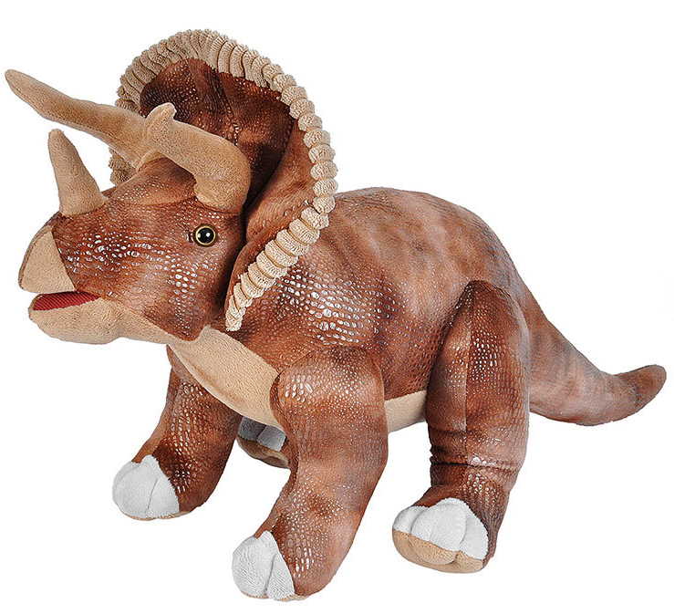 Stor Dinosaur Triceratops tjdyr, 70cm