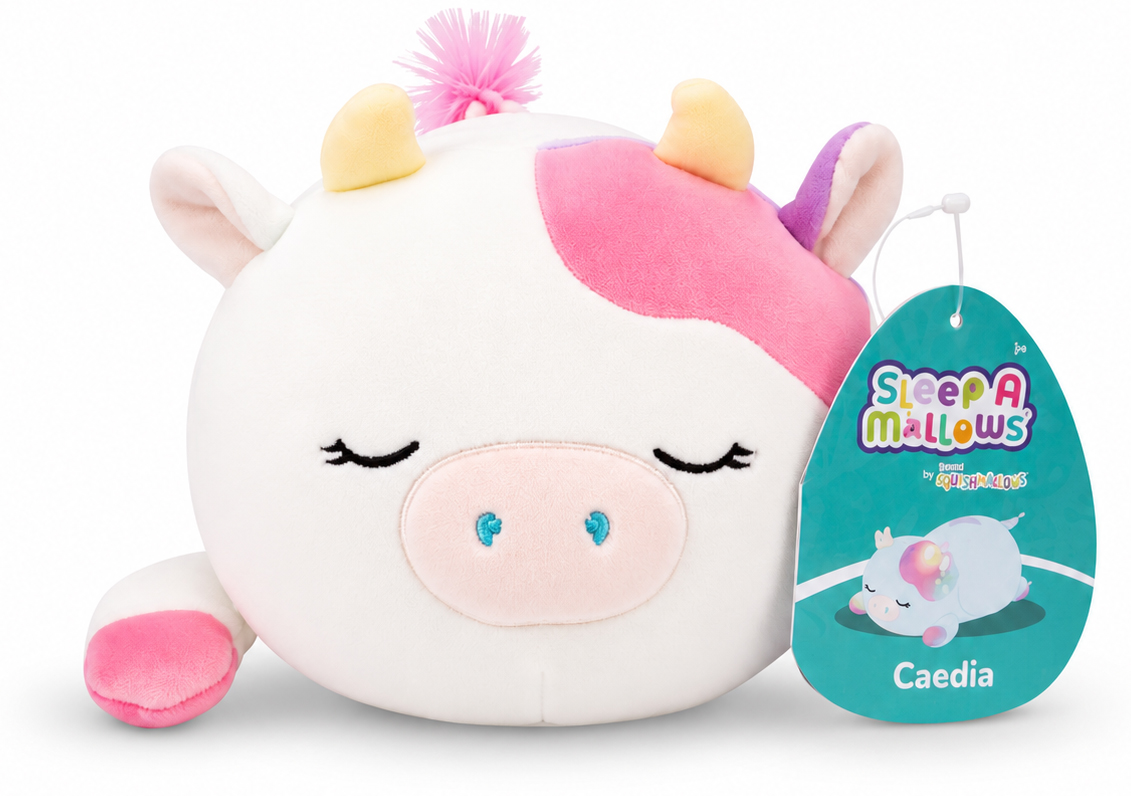 Squishable Squishmallows Sleep a Mallows Caedia Cow