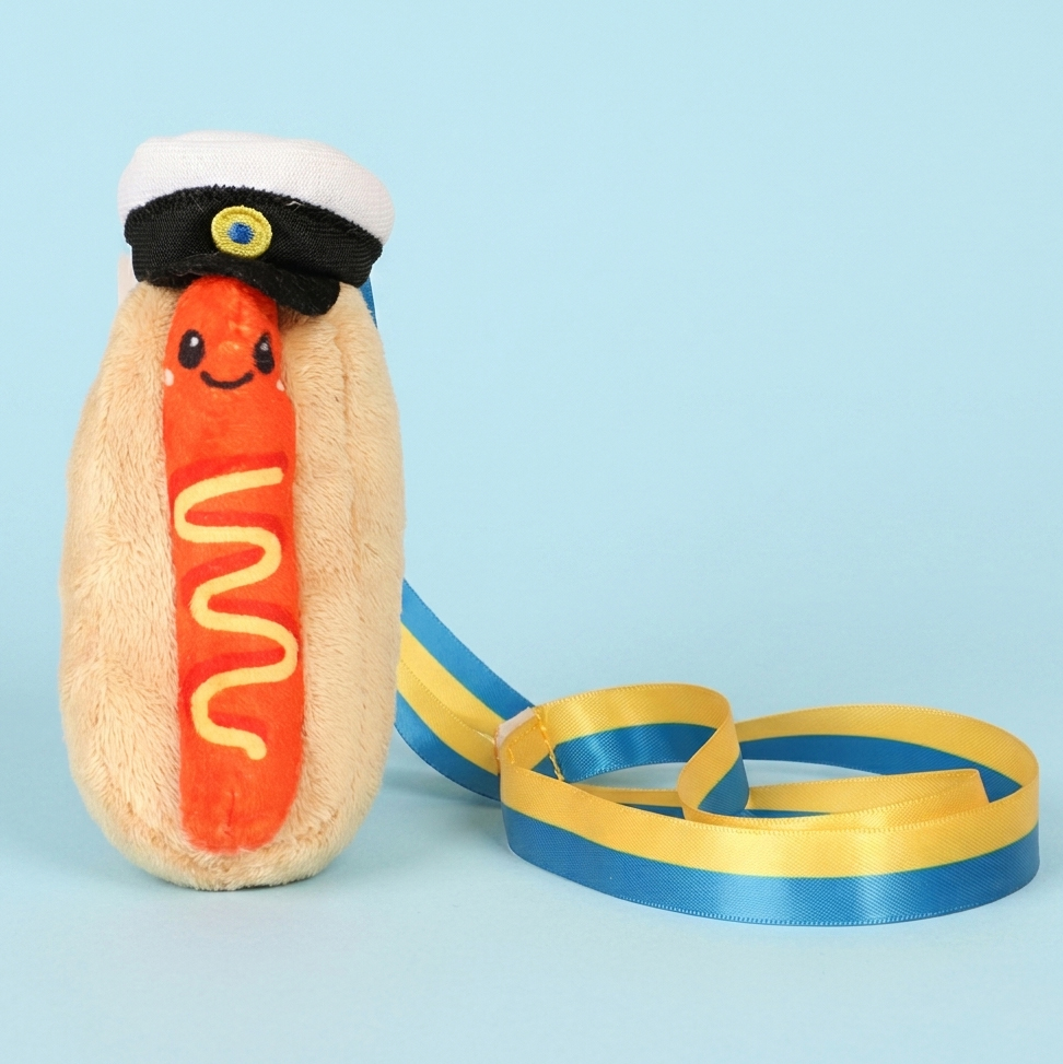 Habibi Plush Studenterbamse Hotdog