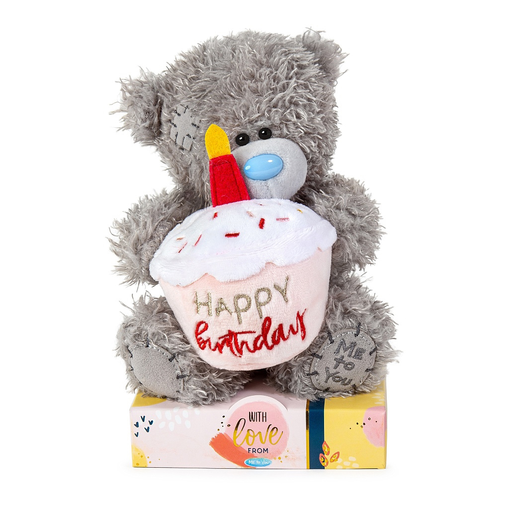Bamse, Happy Birthday på hat, 15cm - Me To You