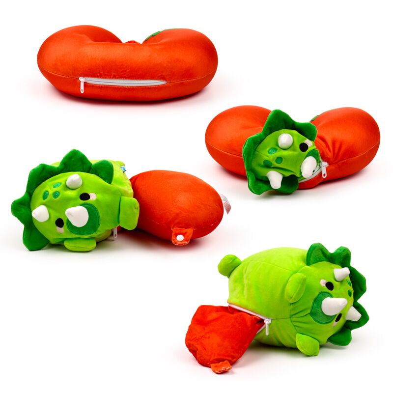 Puckator 2-i-1 bamse og rejsepude – dinosaur