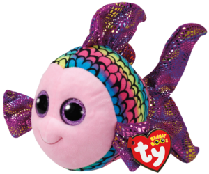 TY Beanie Boos Flippy (farverige fisk) - TY Bamser