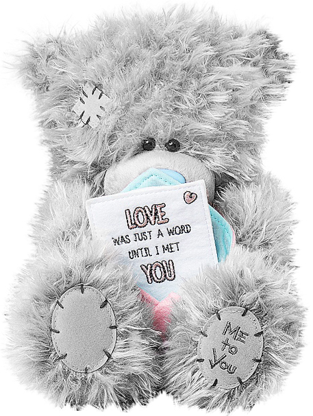 Me to you (Miranda nallar) Bamse med kærlighed brev, 20cm - Me to you