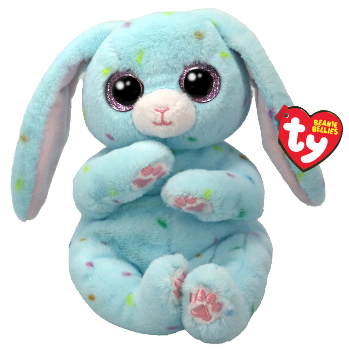 TY Beanie Bellies Skippy, blå kanin - TY Bamser