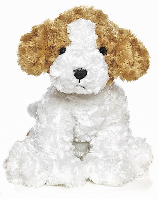 Teddykompaniet Teddy Hund, hvid/brun - Teddykompaniet
