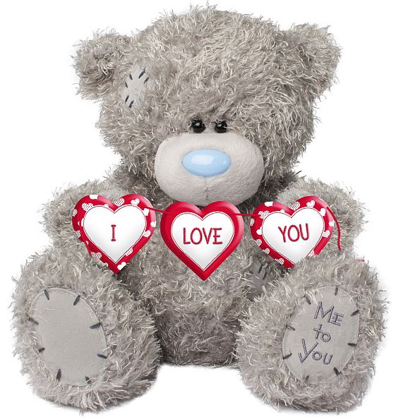 Bamse, I Love You p banneret, 25cm - Me To You