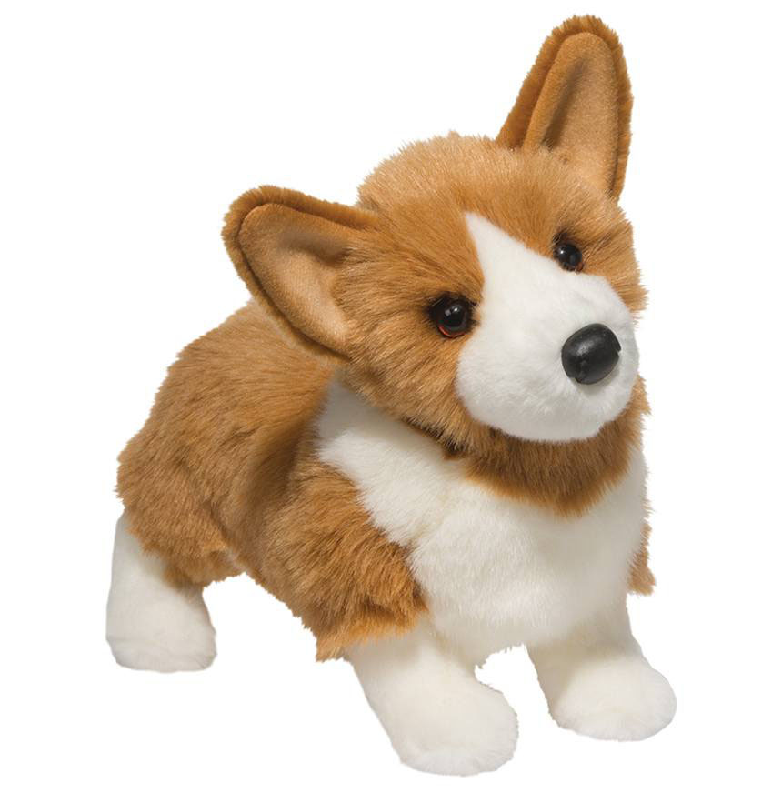 Douglas Toys Welsh Corgi (tofarvet) - Douglas tøjdyr