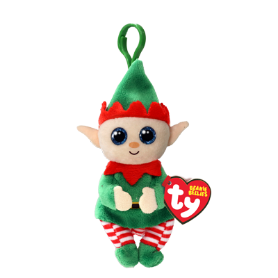 TY Beanie Bellies Elfonso Green Elf (clip) - TY Bamser