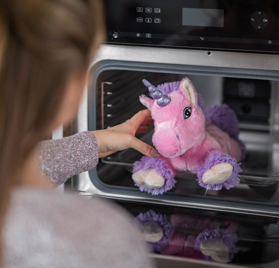 Varmebamse Enhjørningen Pink | GetaTeddy.dk