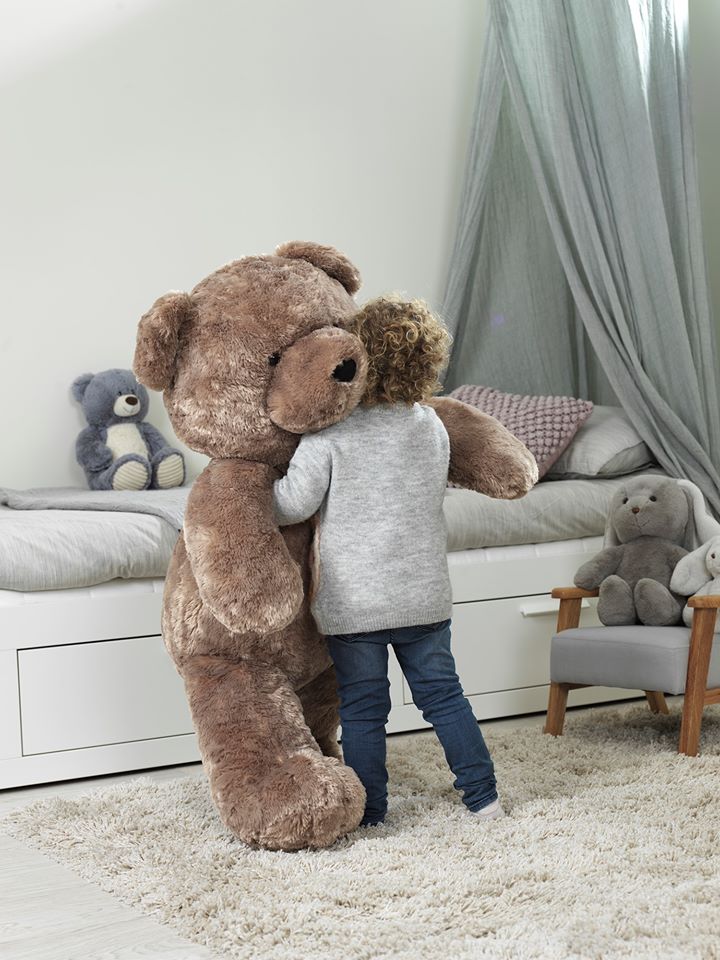 Teddykompaniet Bamse Helge, stor bamse, 120cm - Teddykompaniet