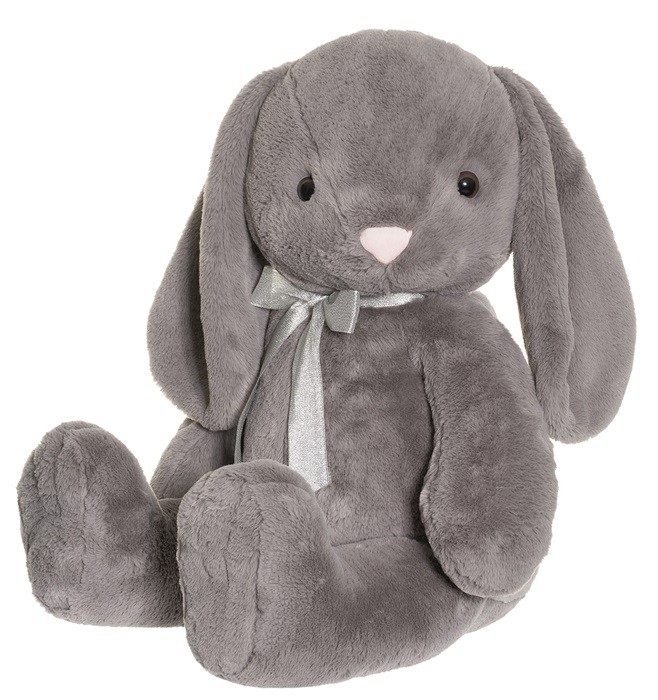 Teddykompaniet Kanin Olivia (grå), 85cm - Teddykompaniet