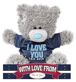 Bamse, I love you this much p fodboldtrje, 15cm - Me to you