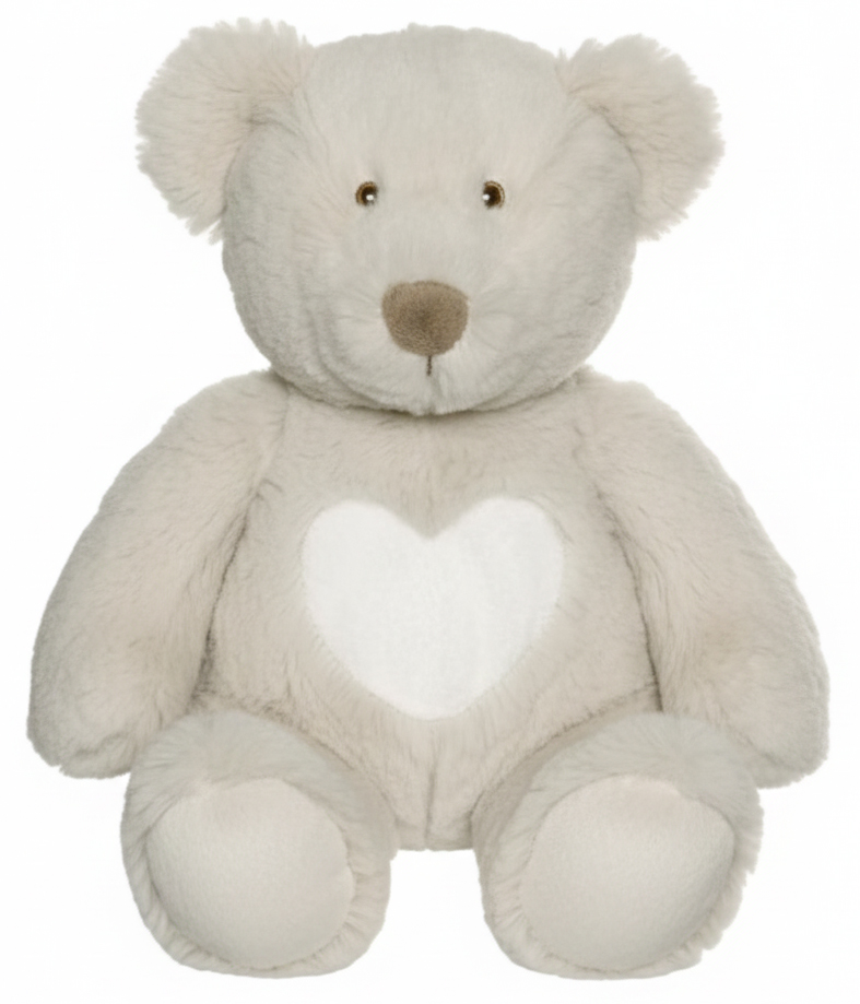 Teddykompaniet Bamse Teddy Cream, 28 cm (grå) – Teddykompaniet