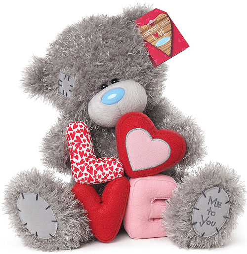 Bamse, LOVE bogstaver, 25cm - Me To You