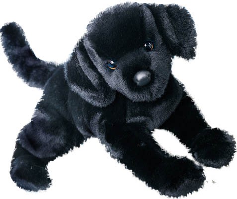 Sort Labrador - Douglas tøjdyr