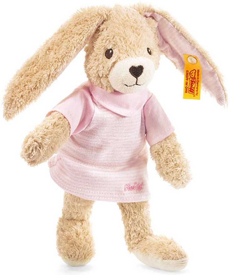Steiff Hoppel Kanin, lyserød (økologisk), 20cm - Steiff