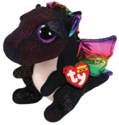 TY Beanie Boos Anora (Sort drage) - TY Bamser