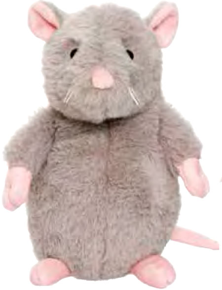 Dreamies Mus, Grå, 20cm - Teddykompaniet