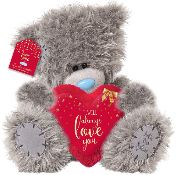 Bamse, I Will Always Love You p hjerte, 30cm, Me To You, GetaTeddy.dk