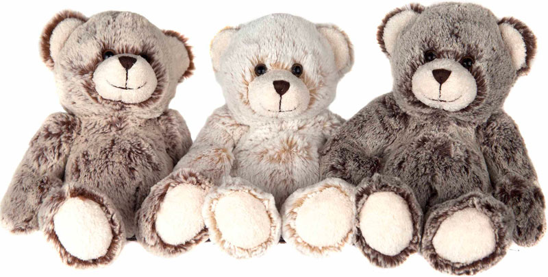 Teddybjørn, Mørkebrun, 16cm - Molli Toys | GetaTeddy.dk