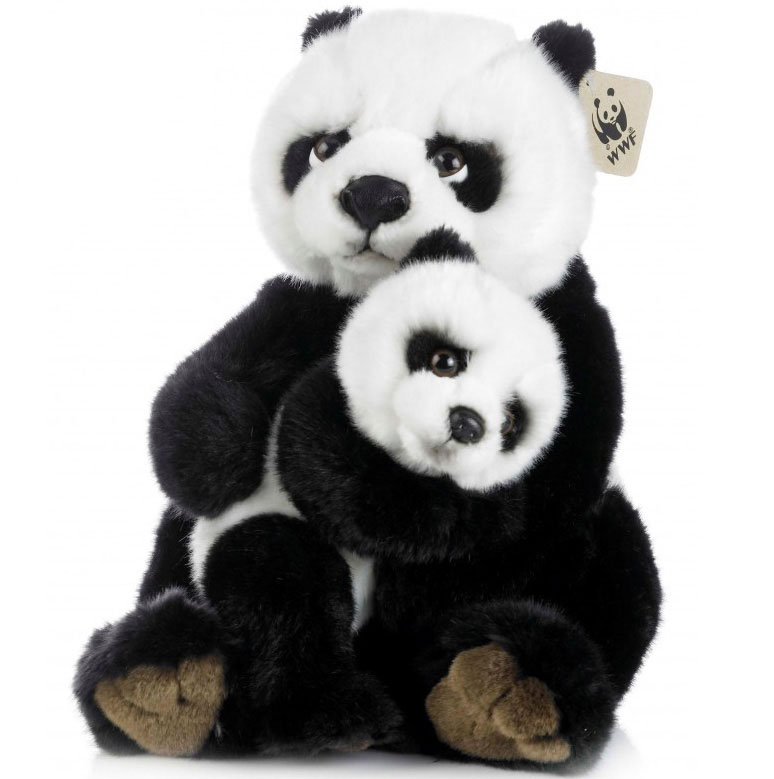 WWF (Världsnaturfonden) Panda med baby - WWF (Verdensnaturfonden)
