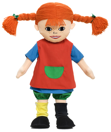 Pippi Langstrømpe, stor, 60cm | GetaTeddy.dk
