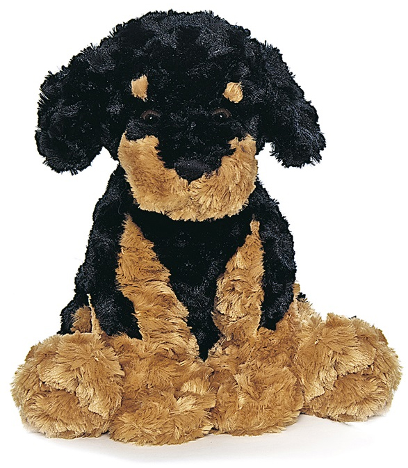 Teddykompaniet Teddy Hund, sort/brun - Teddykompaniet
