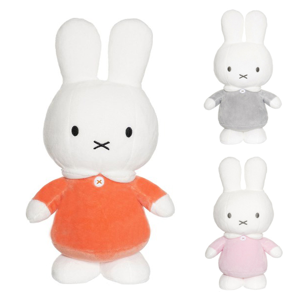 Miffy, Stor, Grå kjole, Kanin Tøjdyr, Teddykompaniet,